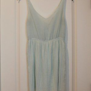 Zara Trafaluc Mint Crinkle Dress Size M